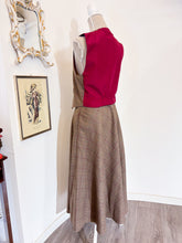 Carica l'immagine nel visualizzatore di Gallery, Gonna tartan moka - Taglia XS/S