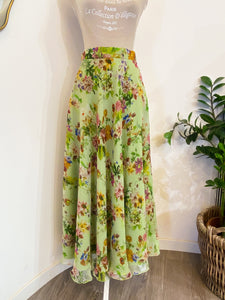 Gonna chiffon fiori