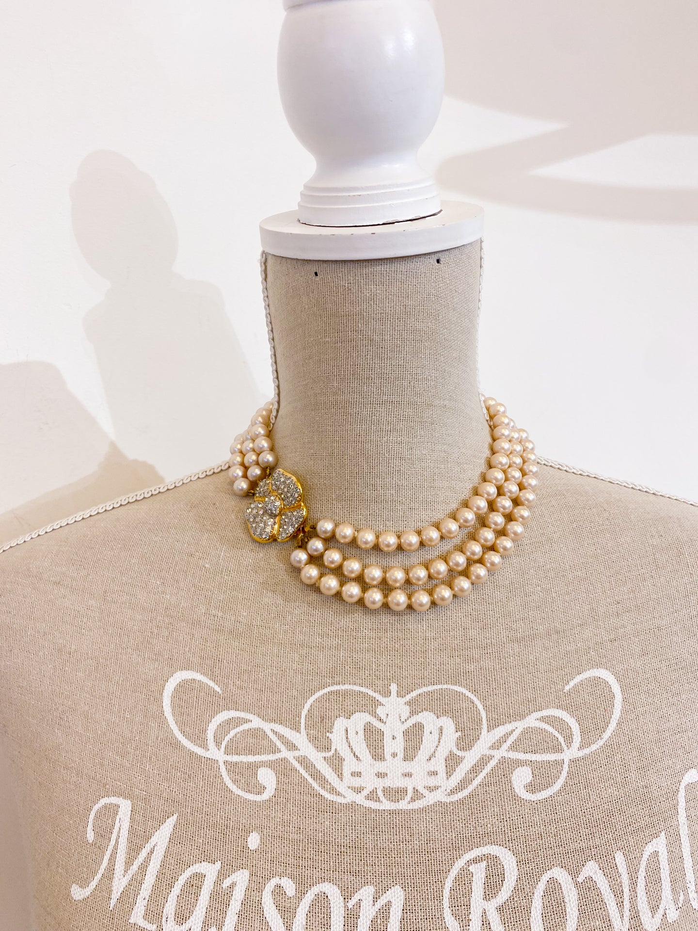 Collana 3 fili vintage