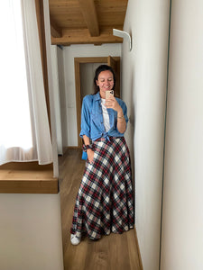 Gonna tartan Sartoriale- Taglia 44