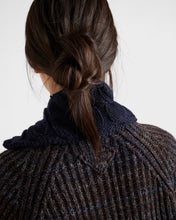 Carica l&#39;immagine nel visualizzatore di Gallery, Cardigan over lana mouliné