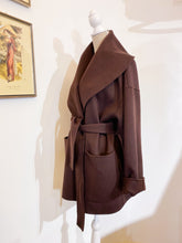 Carica l&#39;immagine nel visualizzatore di Gallery, Giaccone sartoriale - cioccolato