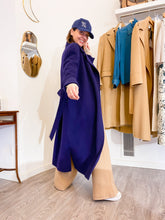 Carica l&#39;immagine nel visualizzatore di Gallery, Cappotto double - Blu marino
