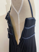 Load image into Gallery viewer, Long pleated dress + bolero - Size 40