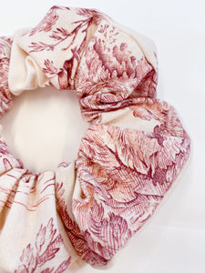 Toile de Jouy hair ties