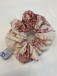 Toile de Jouy hair ties