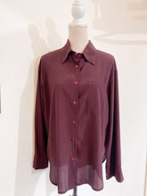 Load image into Gallery viewer, Camicia over seta bordeaux