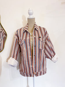 Giacca denim a righe - Taglia M