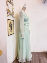 Carica l'immagine nel visualizzatore di Gallery, Abito lungo chiffon menta - Taglia 42