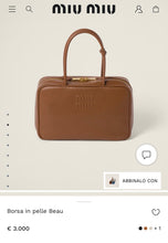 Load image into Gallery viewer, Borsa Beau Miu Miu