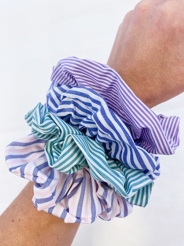 Striped hair ties