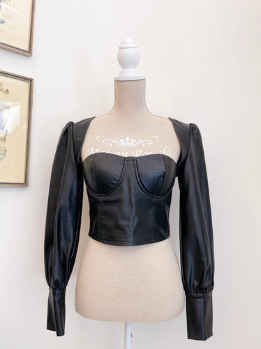 Faux leather top - Size M