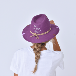 Cyclamen hat - NOT IN THE MOOD