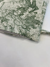 Load image into Gallery viewer, Sage green Toile de Jouy clutch bag