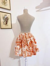 Load image into Gallery viewer, Miniskirt - Toile de Jouy rust - Size 44