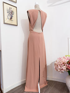 Long nude dress - Size 46