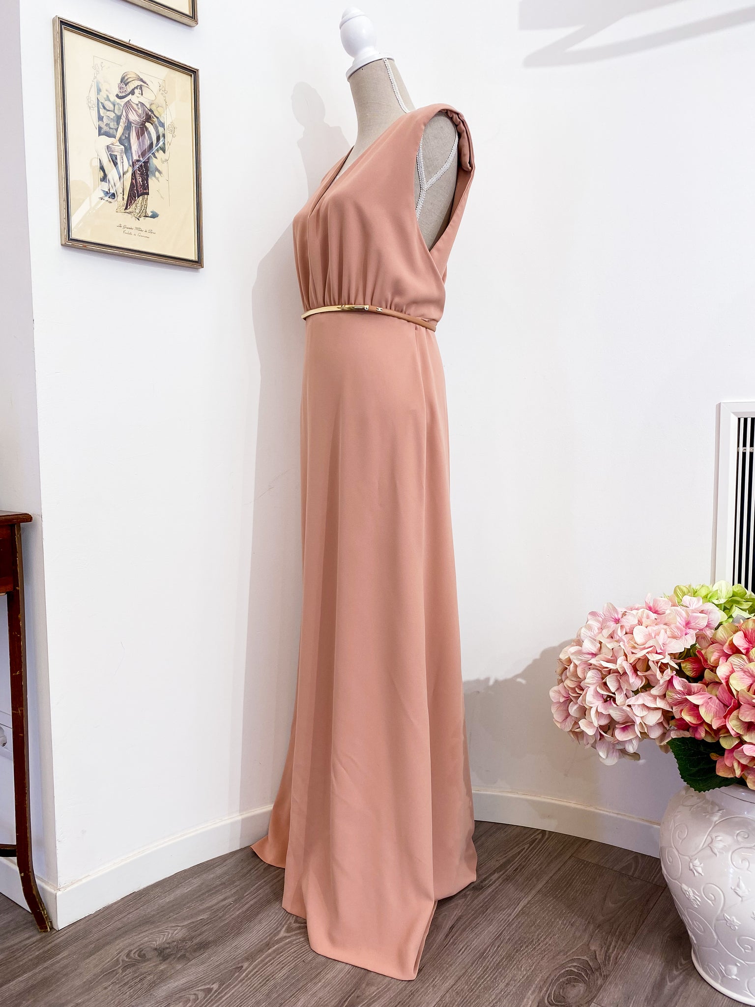 Long nude dress - Size 46 Moods Milano Long nude dress - Size 46 Moods Milano