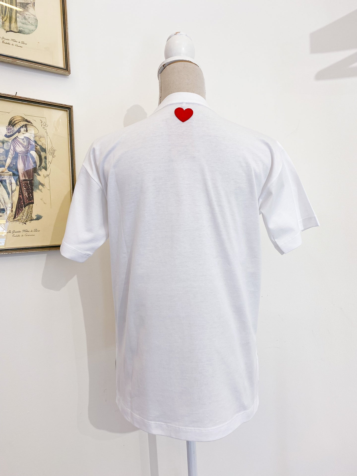 Michela Tshirt - Over- Heart neck embroidery