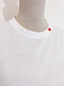 Mavi tshirt - regular - Heart button