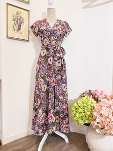 Floral slit dress - Size 42