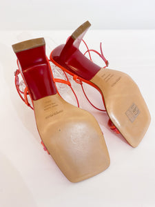 Coral sandals - N. 38 1/2
