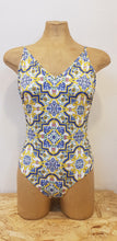 Load image into Gallery viewer, Coast Capri - majolica one-piece swimsuit - Size M/L
