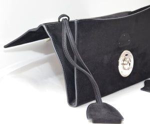 Suede envelope bag