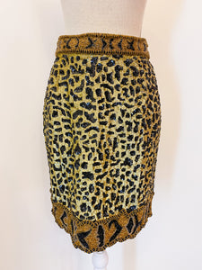 Animal print skirt