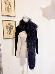 Mink and fox fur coat - Size S
