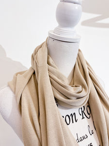 Cotton and silk scarf