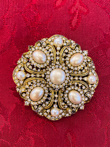 Spilla Vintage con perle