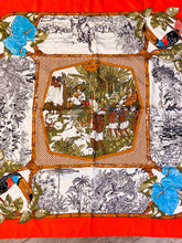 Carica l&#39;immagine nel visualizzatore di Gallery, Foulard seta - Vintage - 90•90cm