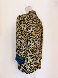 Animal print blazer