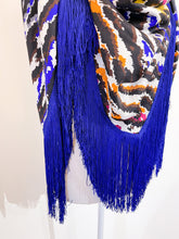 Carica l&#39;immagine nel visualizzatore di Gallery, Maxi foulard / scialle - Vintage - 120 • 120 cm