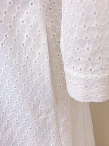 MoodS - Tailored broderie anglaise shirt dress - Size 38