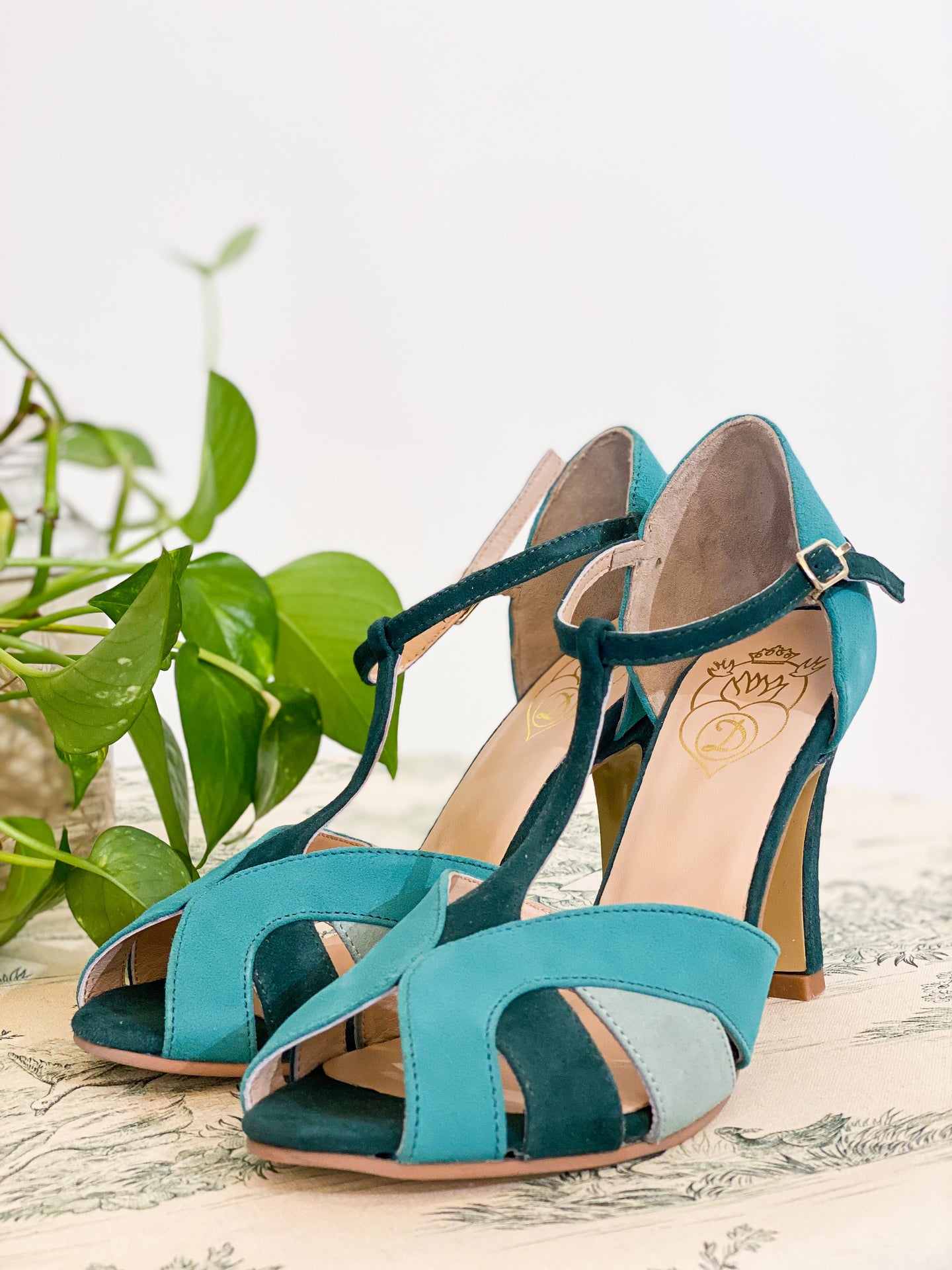 Sandal - Alicia green suede - N.38