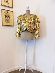 Spencer gold flowers