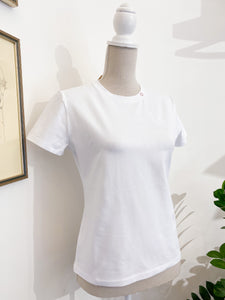Tshirt Flora - Slim - Ricamo cuore vuoto