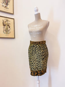 Animal print skirt