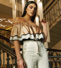 Load image into Gallery viewer, Cristina Effe - Bardot neckline top - Size 40