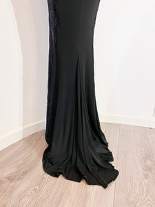 Long dress with lace inserts - Size 38