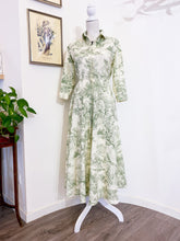 Load image into Gallery viewer, Toile de Jouy shirt dress - Size 40