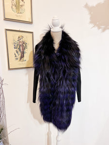 Mink and fox fur coat - Size S