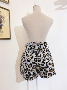 Shorts animalier lamè - Taglia Unica