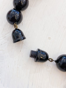 Medium length ethnic necklace.