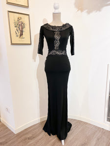 Long dress with lace inserts - Size 38