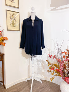 Elena Miro - Unstructured blue jacket - Size 48