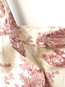 Crop Top Toile de Jouy rosa