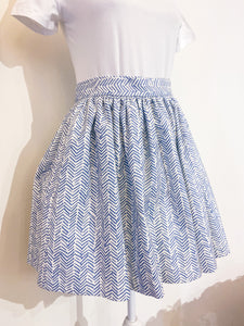 Short herringbone skirt - Size 44