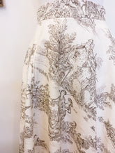 Load image into Gallery viewer, Beige toile de Jouy skirt - Size 44